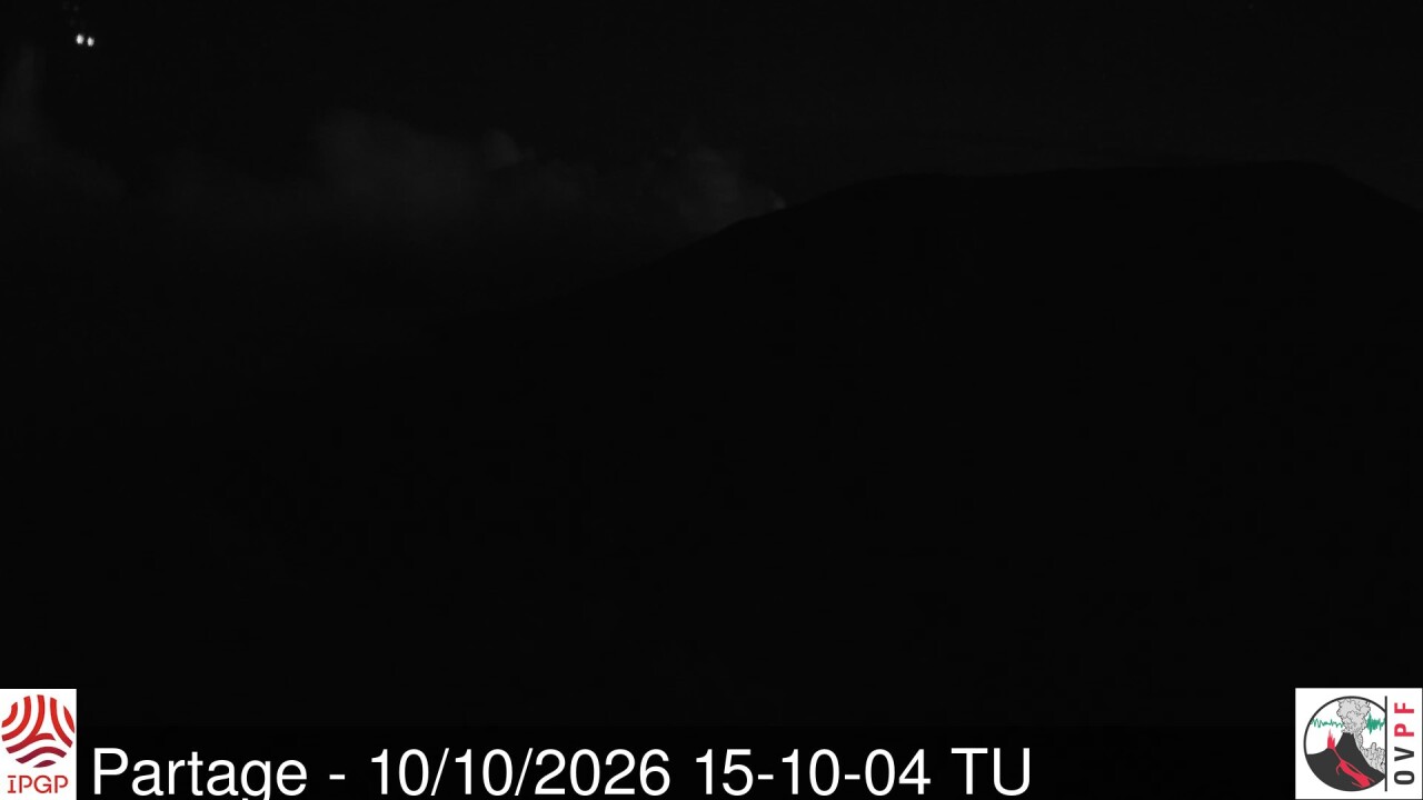 Dernière image de la webcam Piton Partage — Piton de la Fournaise